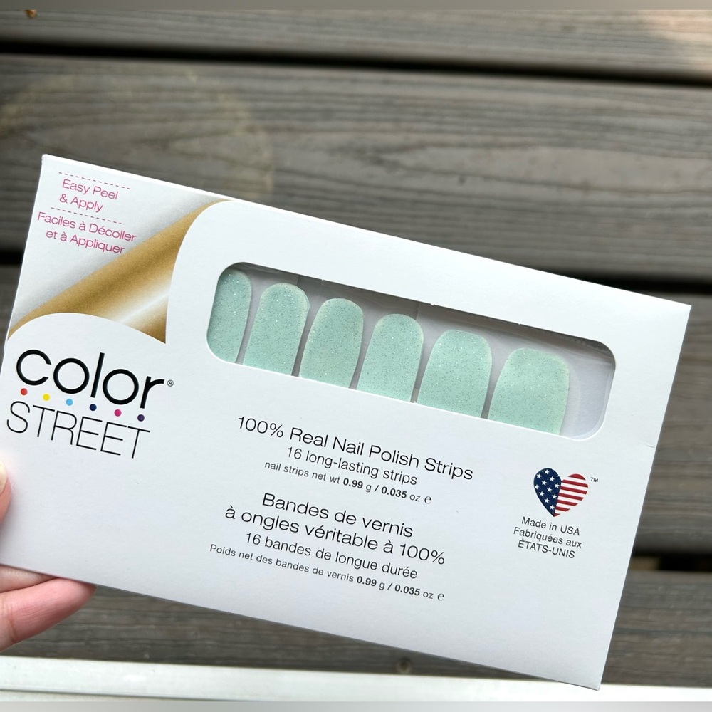 NEW Glitter Color Street Mint Nail Strips • Limited Edition 💚💙